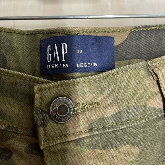 Gap new with tags camouflage mid rise ankle legging, size 14 - Picture 8 of 16